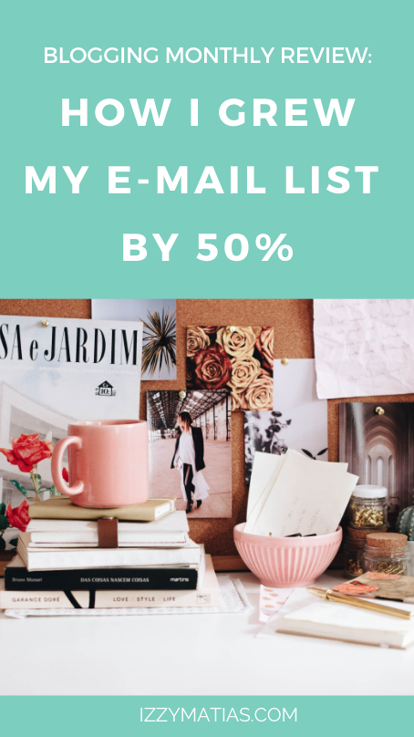 I share with you what tips and strategies I used to grow my blog and email list by 50%! Find out what worked and didn't work for me. #bloggingtips #bloggingreview #bloggingupdate 