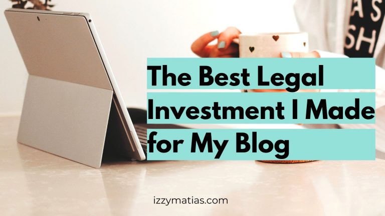 The Best Legal Investment I Made to Protect My Blog: Legal Templates