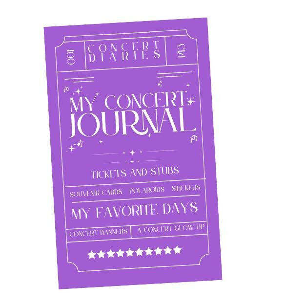 Digital Concert Journal (Editable on Canva)